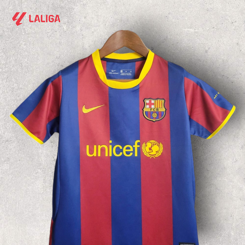 Kit Infantil Retrô Barcelona - Temporada 2010/11 - Home