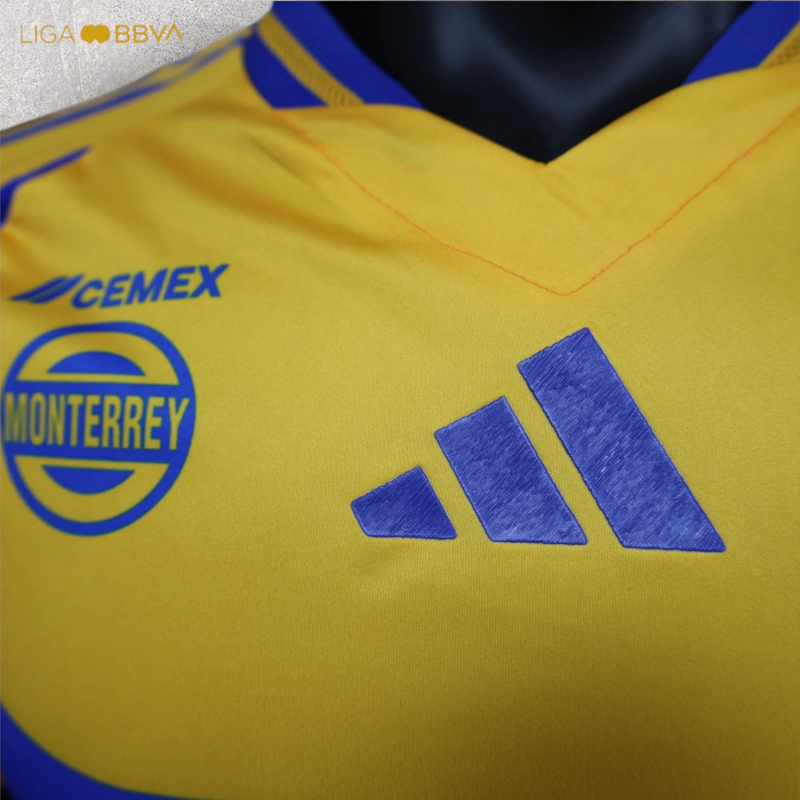 Camisa Tigres UANL Masculino - Temporada 2024/25 - Home (Versão Jogador)