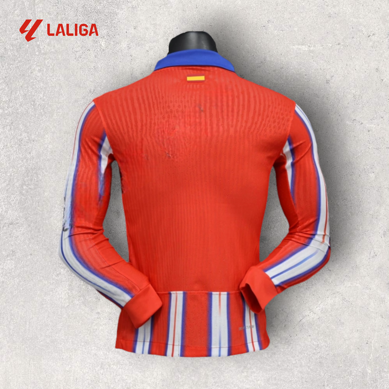 Camisa Manga Longa Atlético de Madrid Masculino - Temporada 2024/25 - Home (Versão Jogador)