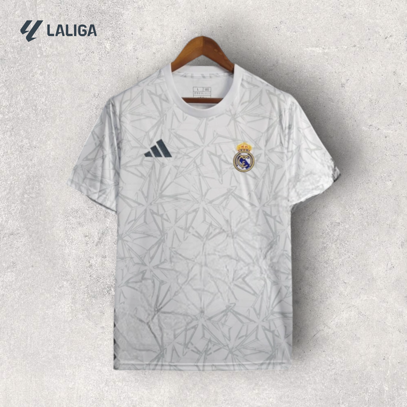 Camisa Real Madrid Masculino - Temporada 2024/25 - Uniforme de Aquecimento