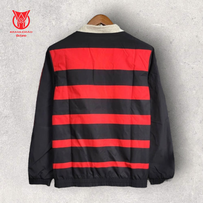 Windbreak Corta-Vento Flamengo Masculino - Vermelho e Off-White (Dupla Face)