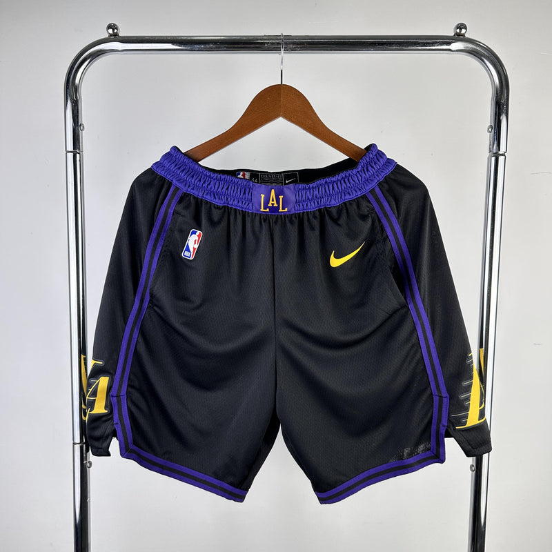 Short Los Angeles Lakers - Preto e Roxo