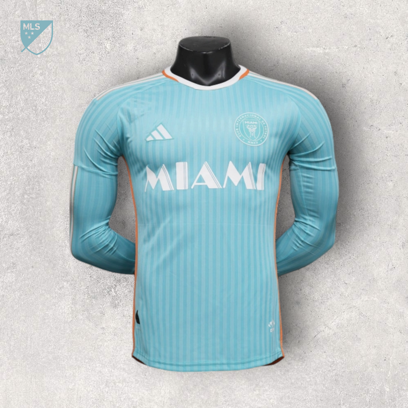 Camisa Manga Longa Inter Miami Masculino - Temporada 2024/25 - Uniforme III (Versão Jogador)