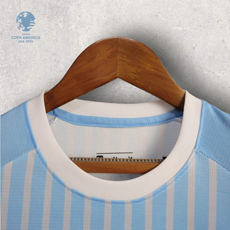 Kit Infantil Uruguai - Temporada 2024/25 - Uniforme Tampão Home