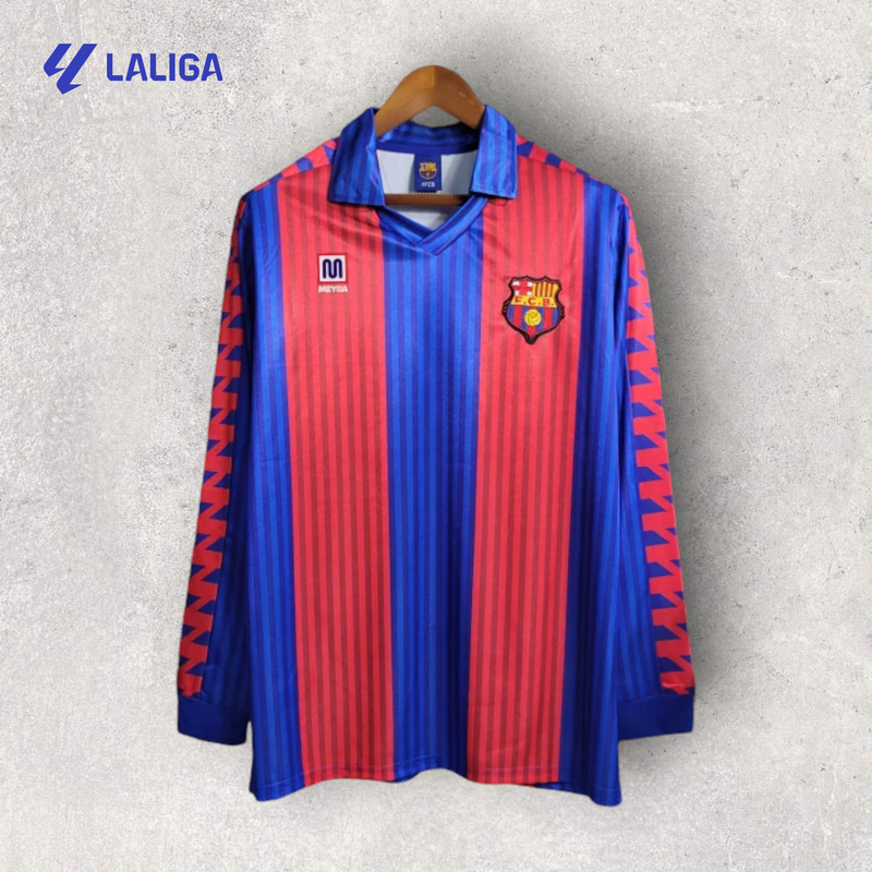 Retrô Manga Longa Barcelona - Temporada 1990/91 - Home