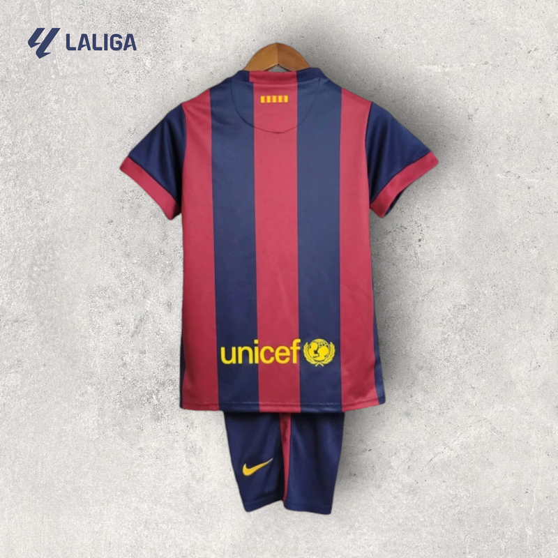 Kit Infantil Retrô Barcelona - Temporada 2014/15 - Home