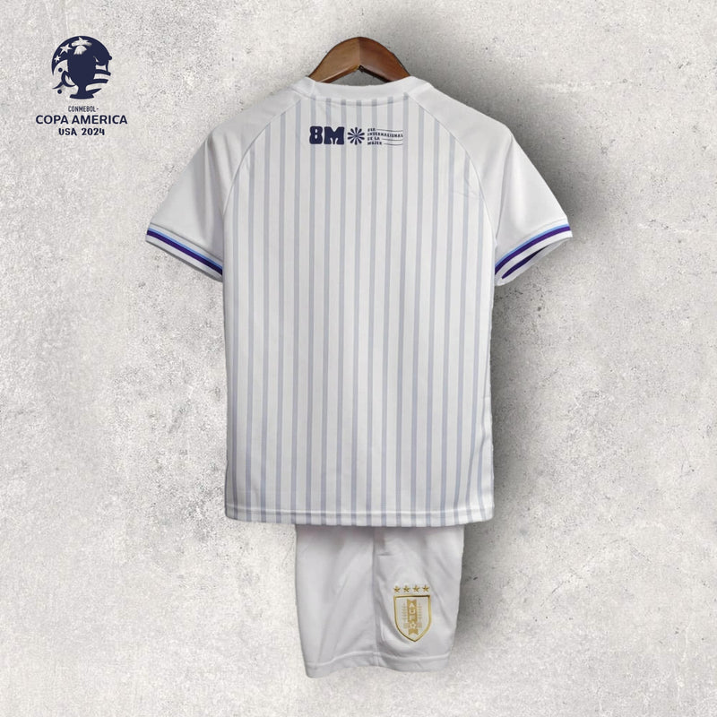 Kit Infantil Uruguai - Temporada 2024/25 - Uniforme Tampão Away