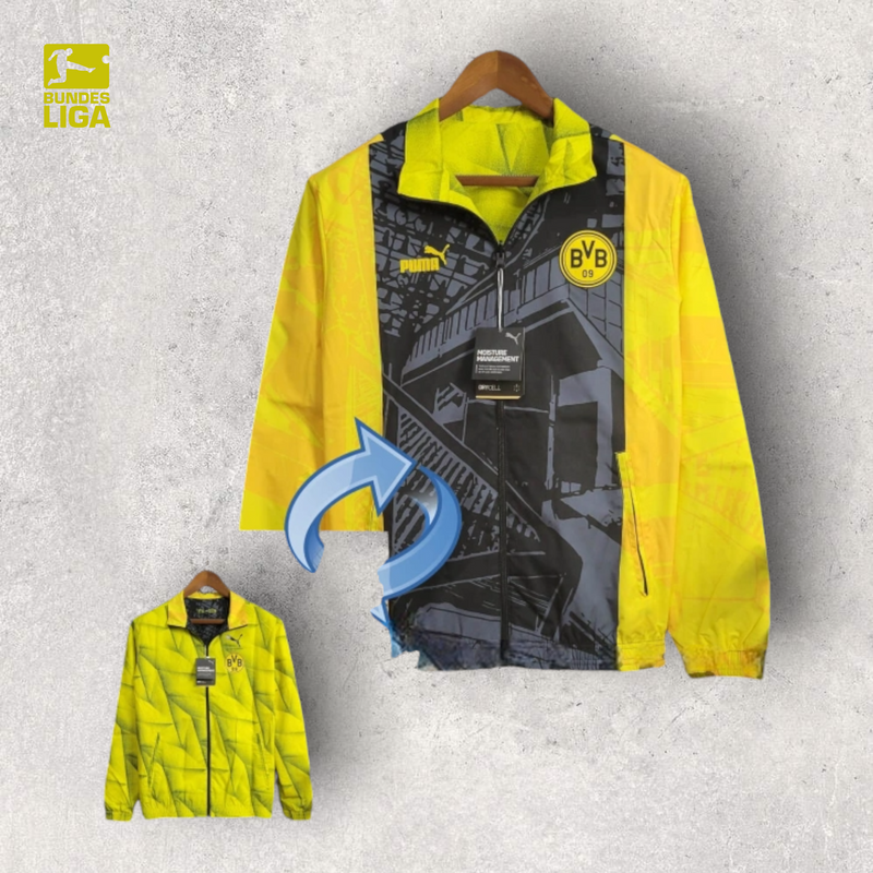 Windbreak Corta-Vento Borussia Dortmund Masculino - Amarelo (Dupla Face)