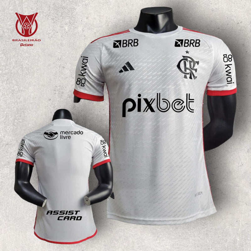 Camisa Flamengo Masculino - Temporada 2024/25 - Away (Versão Jogador + Todos os patrocínios)