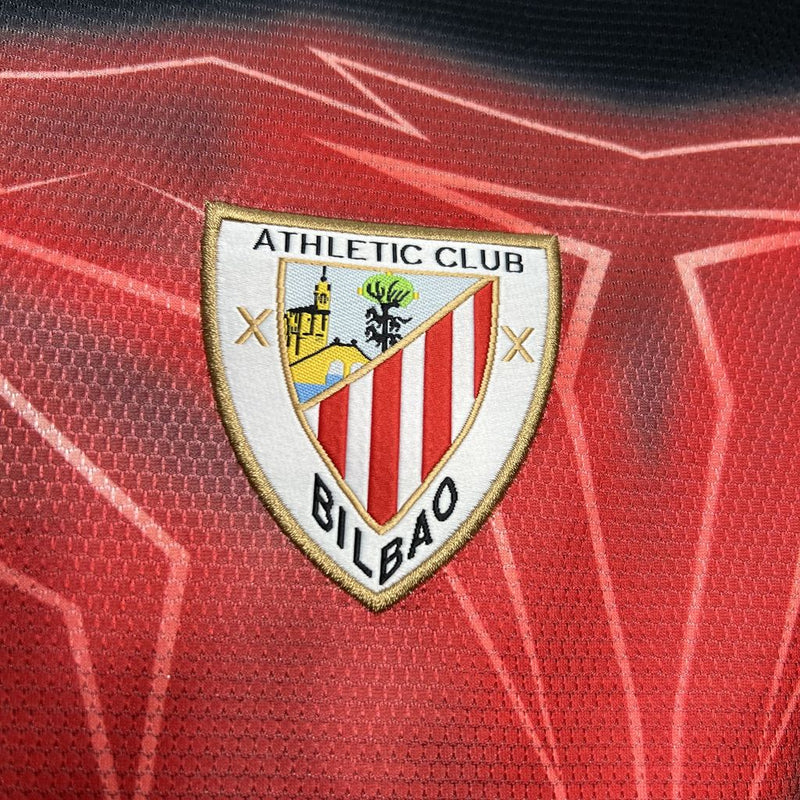 Camisa Atlético de Bilbao Masculino - Temporada 2024/25 - Uniforme Pré-Jogo