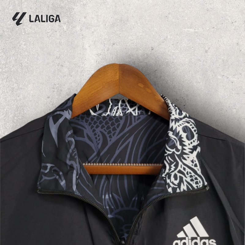 Windbreak Corta-Vento Real Madrid Masculino - Preto (Dupla Face)