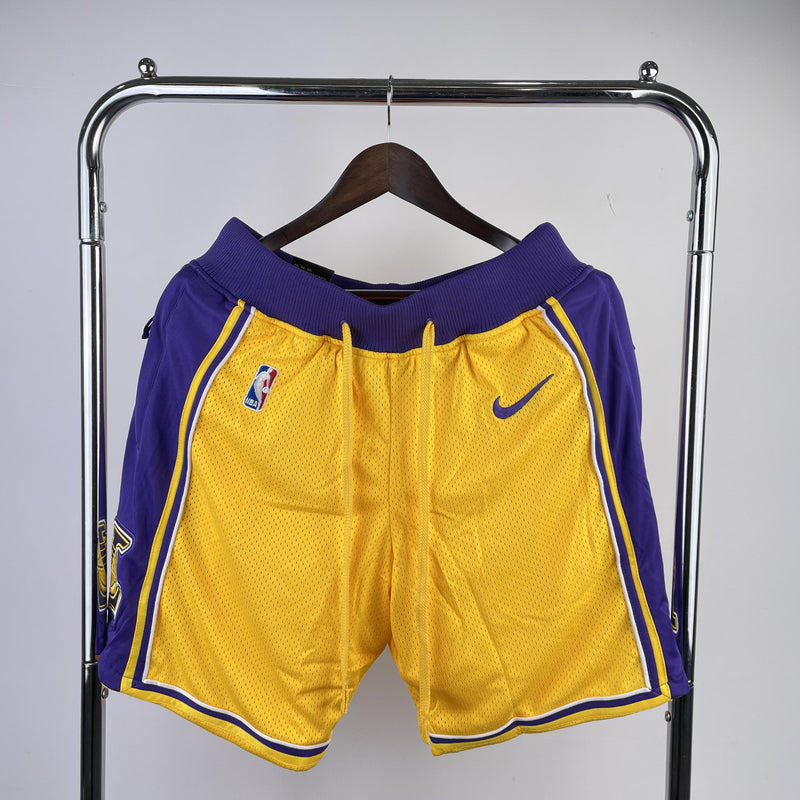 Short Los Angeles Lakers - Amarelo e Roxo