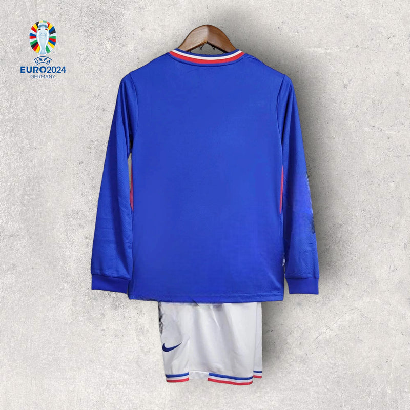 Kit Infantil Manga Longa França - Temporada 2024/25 - Home