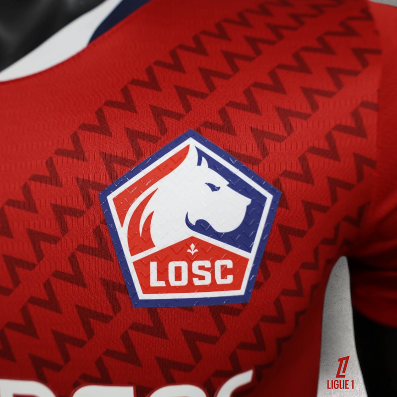 Camisa Lille OSC Masculino - Temporada 2024/25 - Home (Versão Jogador)