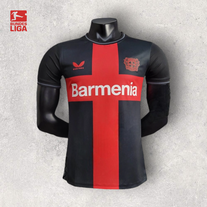 Camisa Bayer Leverkusen Masculino - Temporada 2023/24 - Home (Versão Jogador)