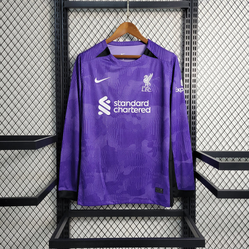 Camisa Manga Longa Liverpool Masculino - Temporada 2023/24 - Uniforme III