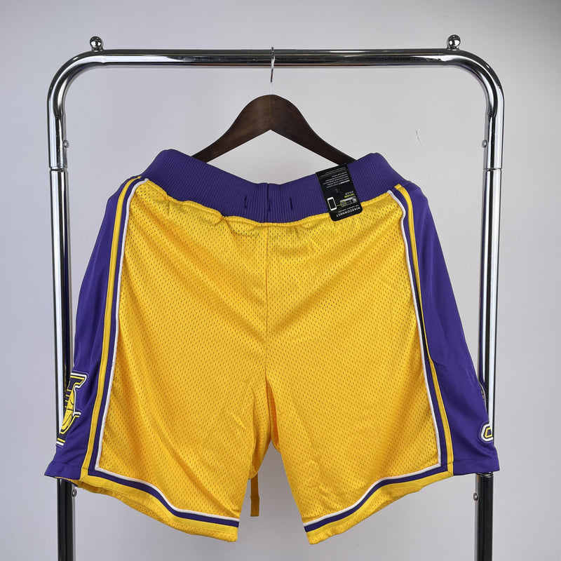 Short Los Angeles Lakers - Amarelo e Roxo