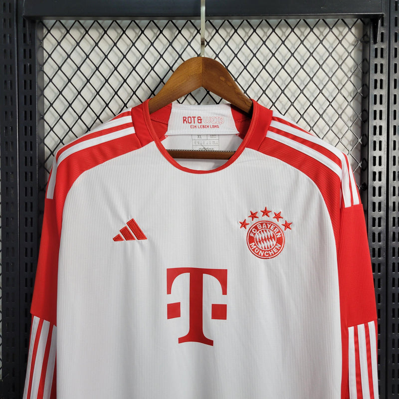 Camisa Manga Longa Bayern de Munique Masculino - Temporada 2023/24 - Home