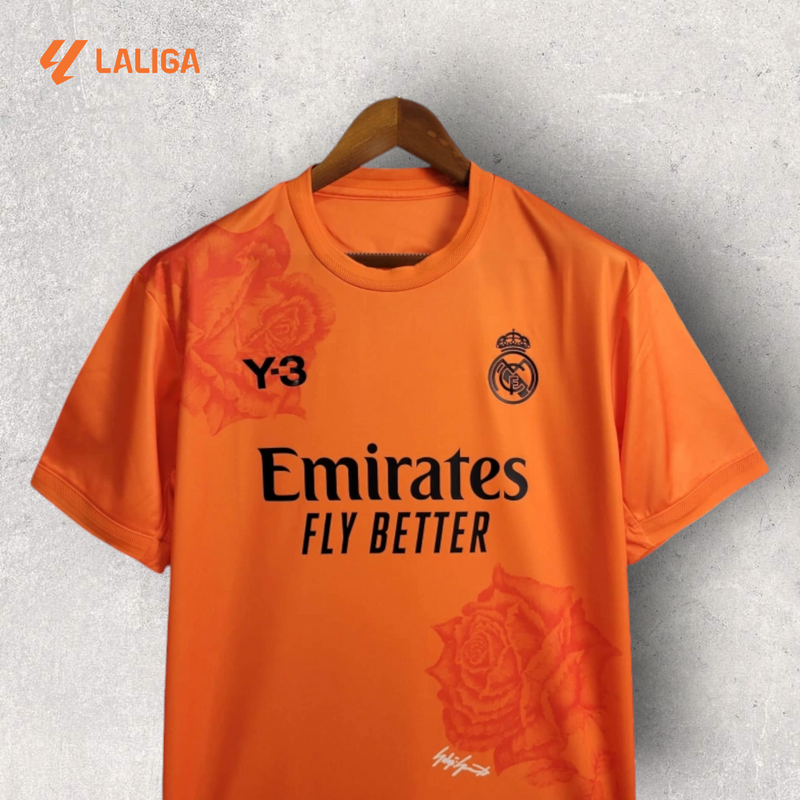 Camisa Real Madrid Masculino - Temporada 2024/25 - Edição Colab Y-3 Laranja