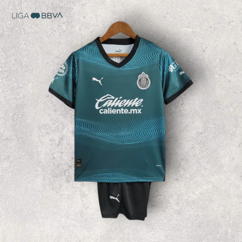 Kit Infantil Chivas Guadalajara - Temporada 2023/24 - Uniforme III