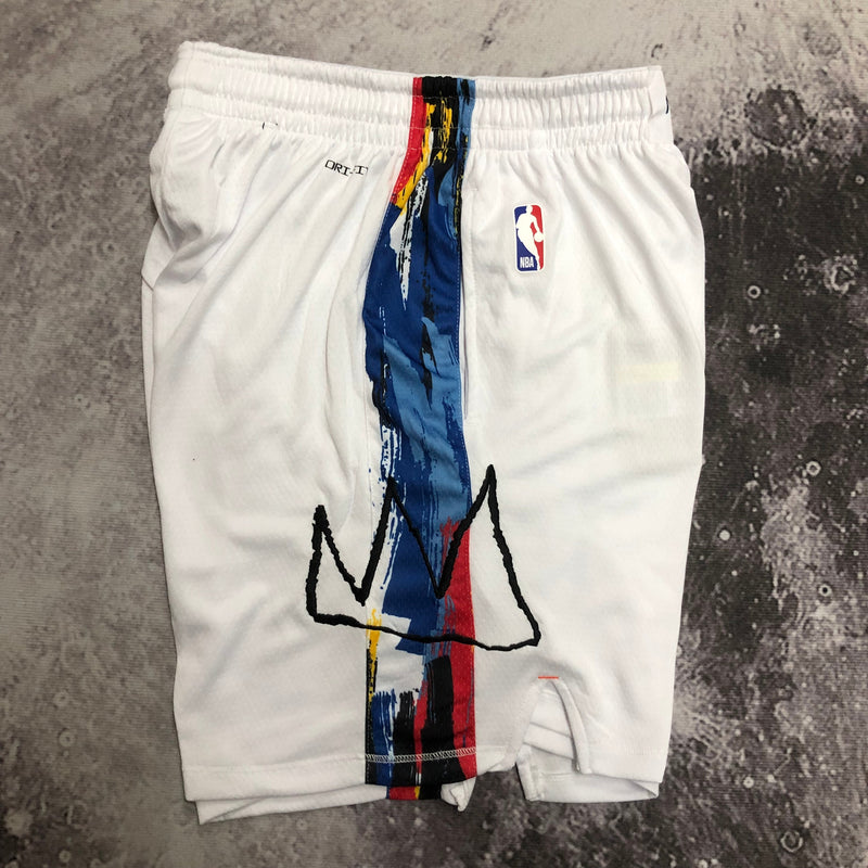 Short Brooklyn Nets - Branco