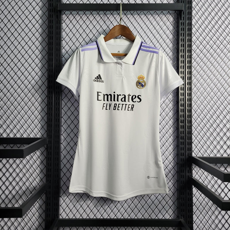 Camisa Real Madrid Feminina - Temporada 22/23 - Home - Camisa10 Store