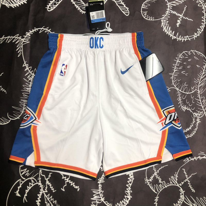 Short Oklahoma City Thunder - Branco e Azul