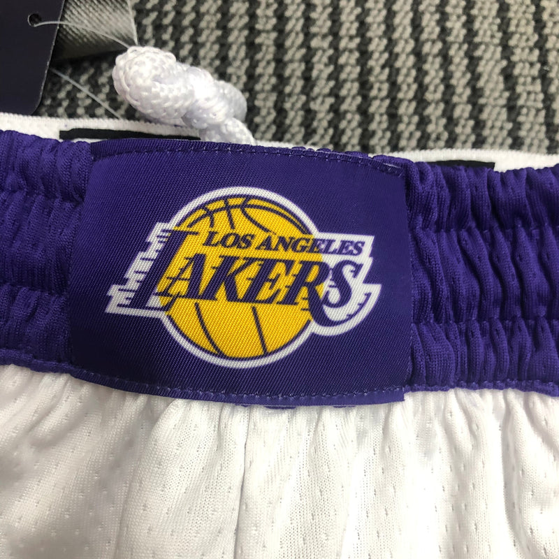 Short Los Angeles Lakers - Branco e Roxo