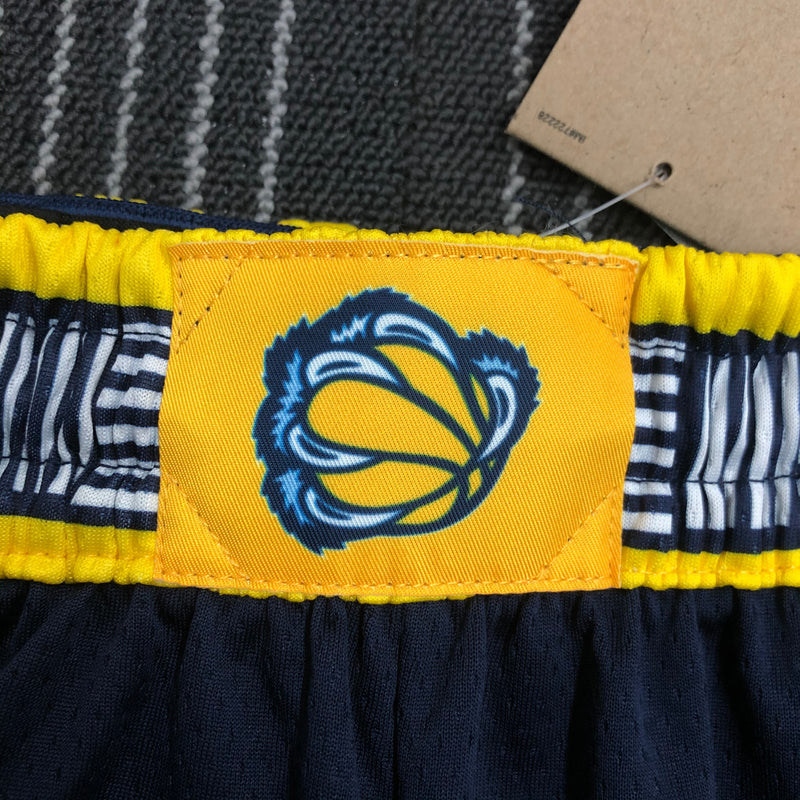 Short Memphis Grizzlies - Azul Escuro e Amarelo