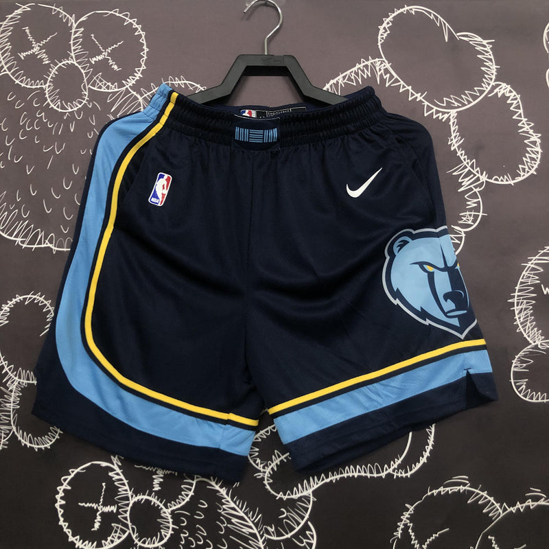 Short Memphis Grizzlies - Azul Escuro e Azul Claro