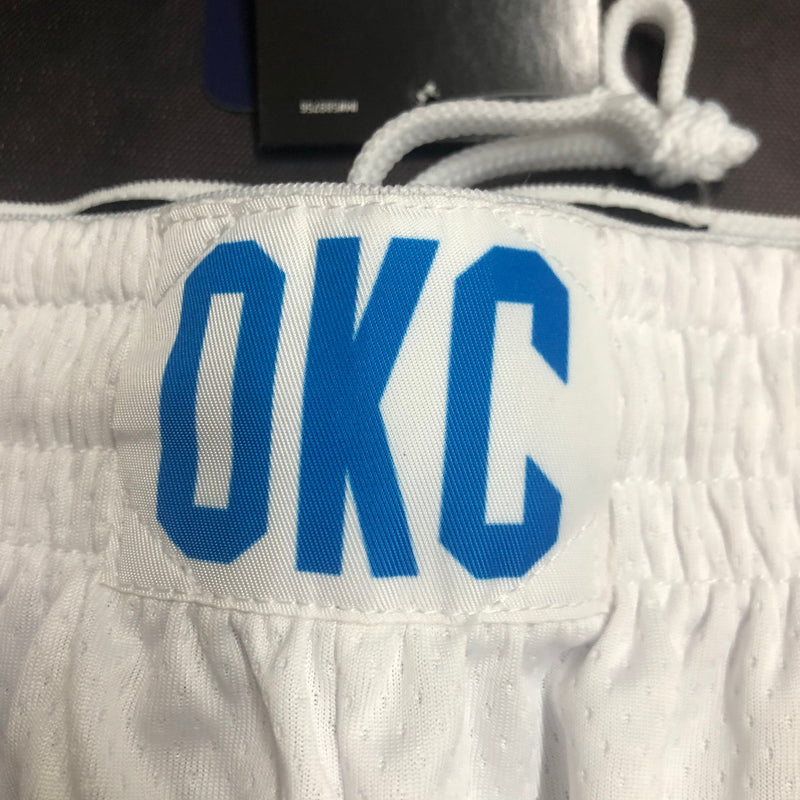 Short Oklahoma City Thunder - Branco e Azul