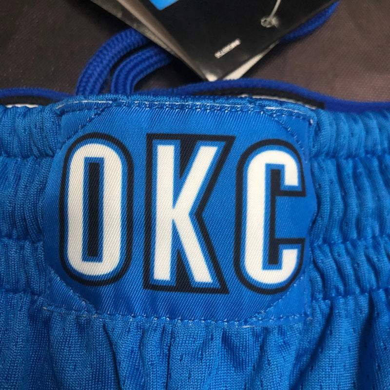 Short Oklahoma City Thunder - Azul e Preto