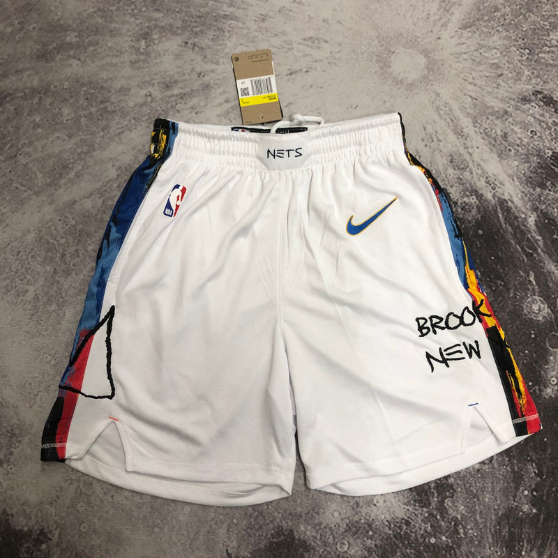 Short Brooklyn Nets - Branco