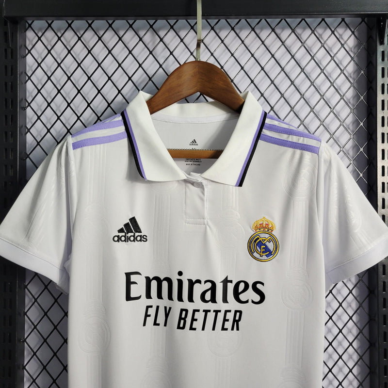 Camisa Real Madrid Feminina - Temporada 22/23 - Home - Camisa10 Store