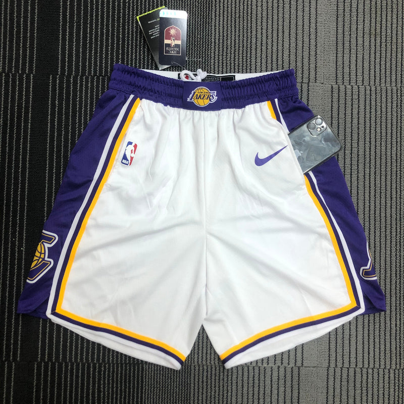 Short Los Angeles Lakers - Branco e Roxo