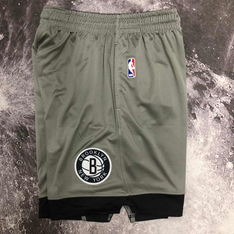 Short Brooklyn Nets - Cinza e Preto